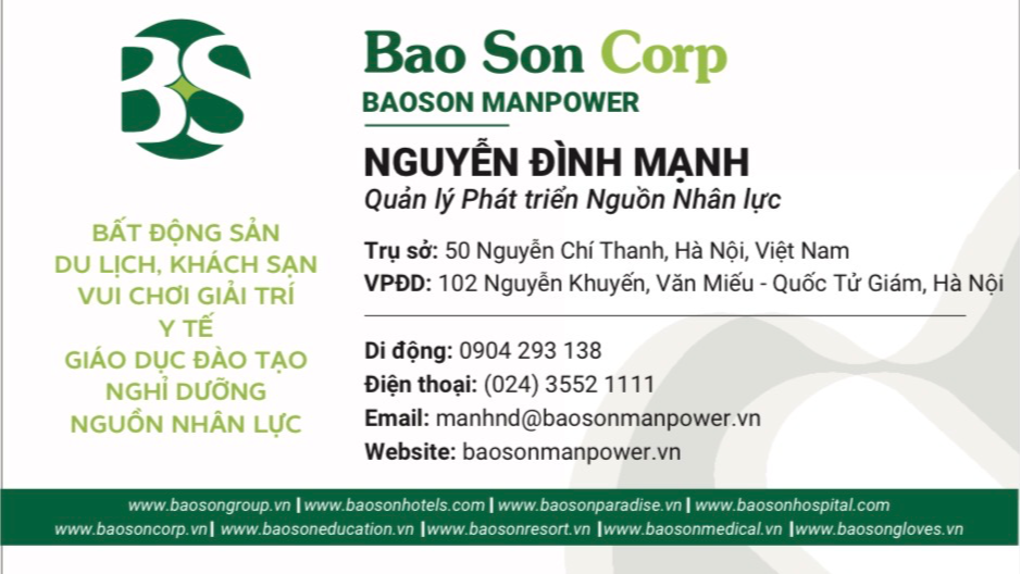 Nguyễn Đình Mạnh - Thông tin liên hệ